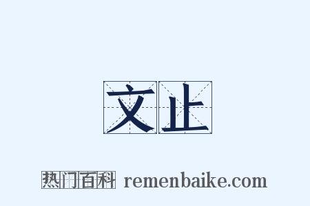 文止是什么意思的图片